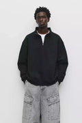 Pull&bear Basic Quarter Zip Sweatshirt