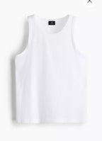 H&M SLIM FIT RIBBED TANK TOP