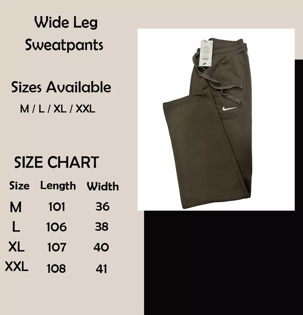 Nike Wide Leg Sweatpants