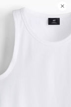 H&M SLIM FIT RIBBED TANK TOP
