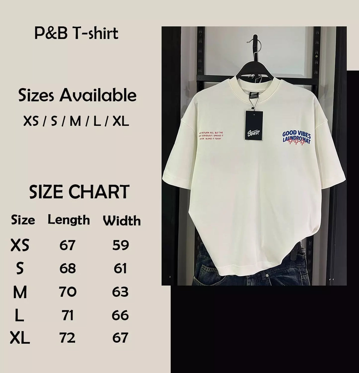 PULL&BEAR LAUNDROMAT GRAPHIC T-SHIRT