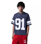 PULL&BEAR VARSITY 91 EMBROIDERED T-SHIRT
