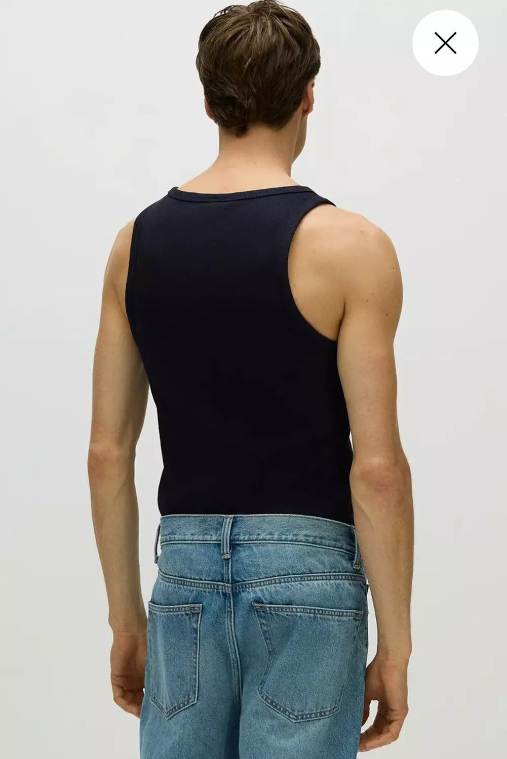 H&M SLIM FIT RIBBED TANK TOP