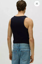H&M SLIM FIT RIBBED TANK TOP
