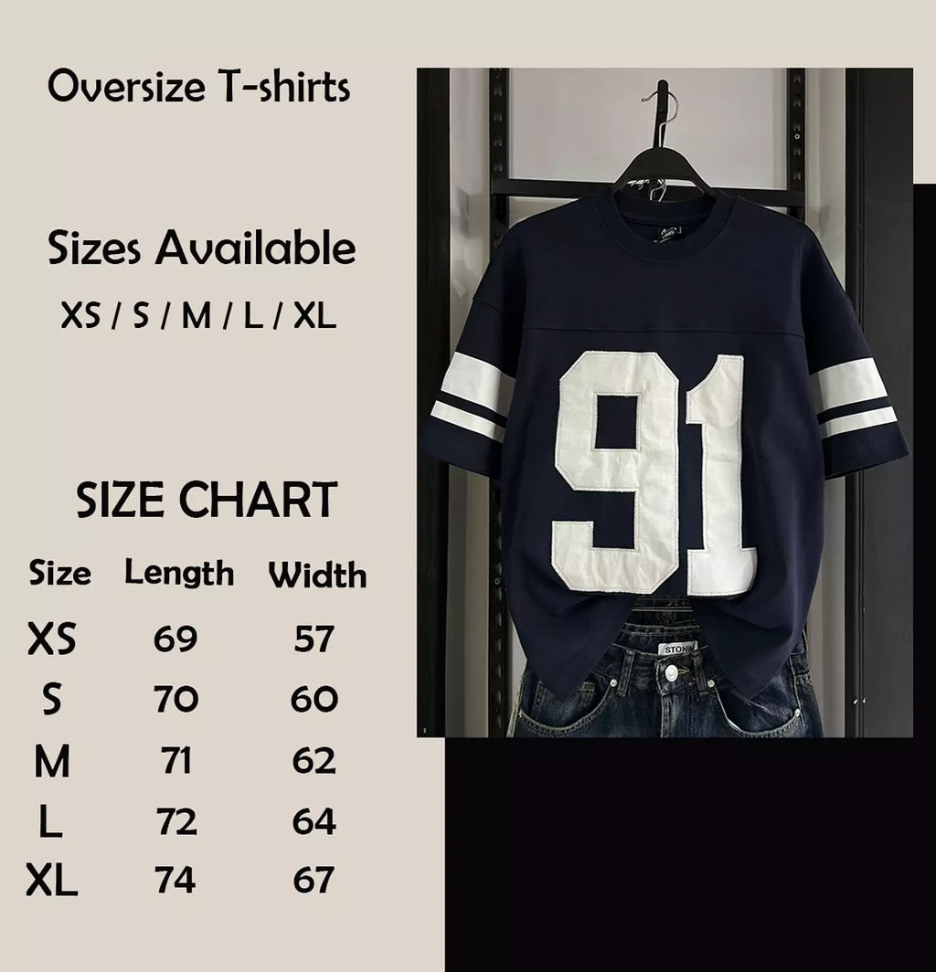 PULL&BEAR VARSITY 91 EMBROIDERED T-SHIRT