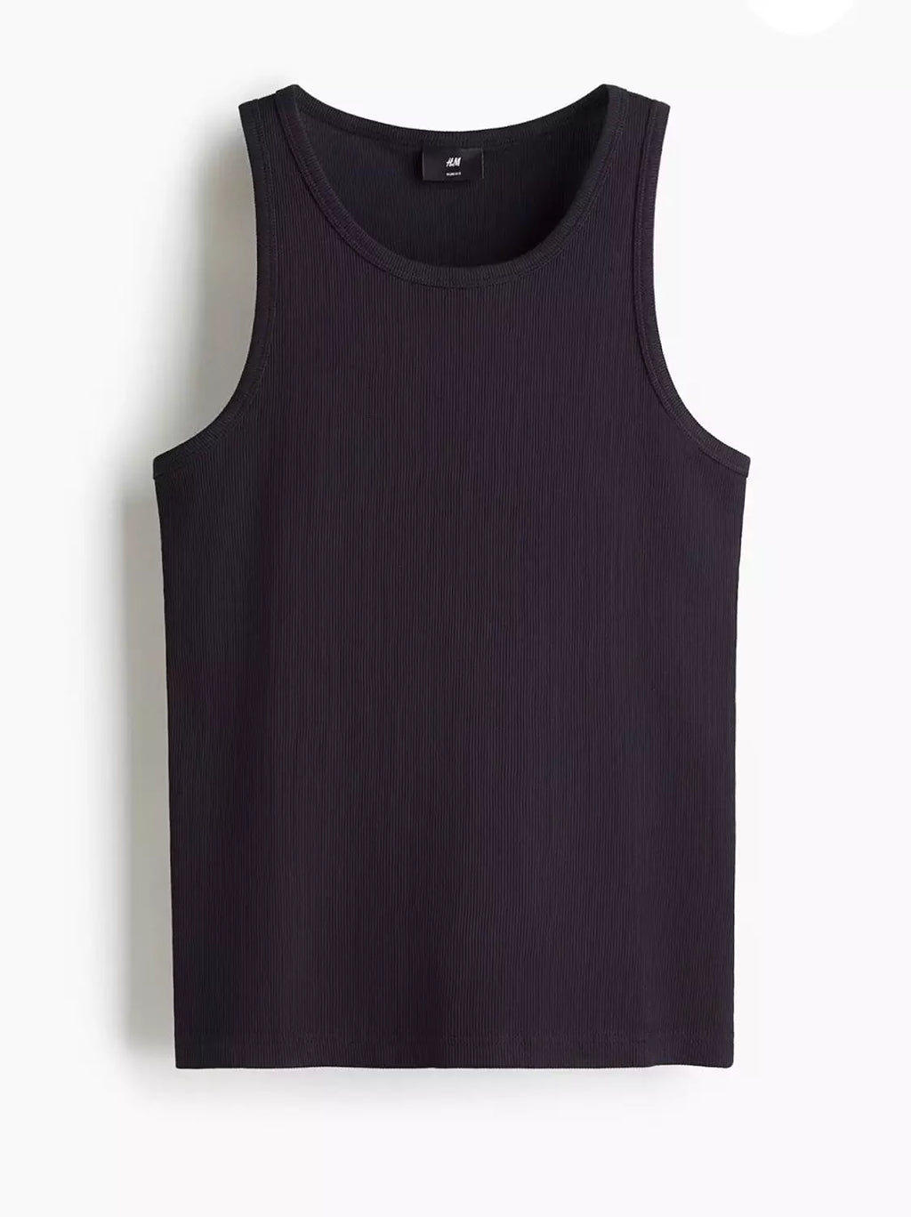 H&M SLIM FIT RIBBED TANK TOP