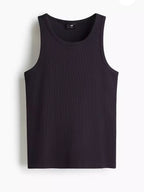 H&M SLIM FIT RIBBED TANK TOP