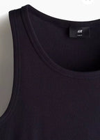 H&M SLIM FIT RIBBED TANK TOP