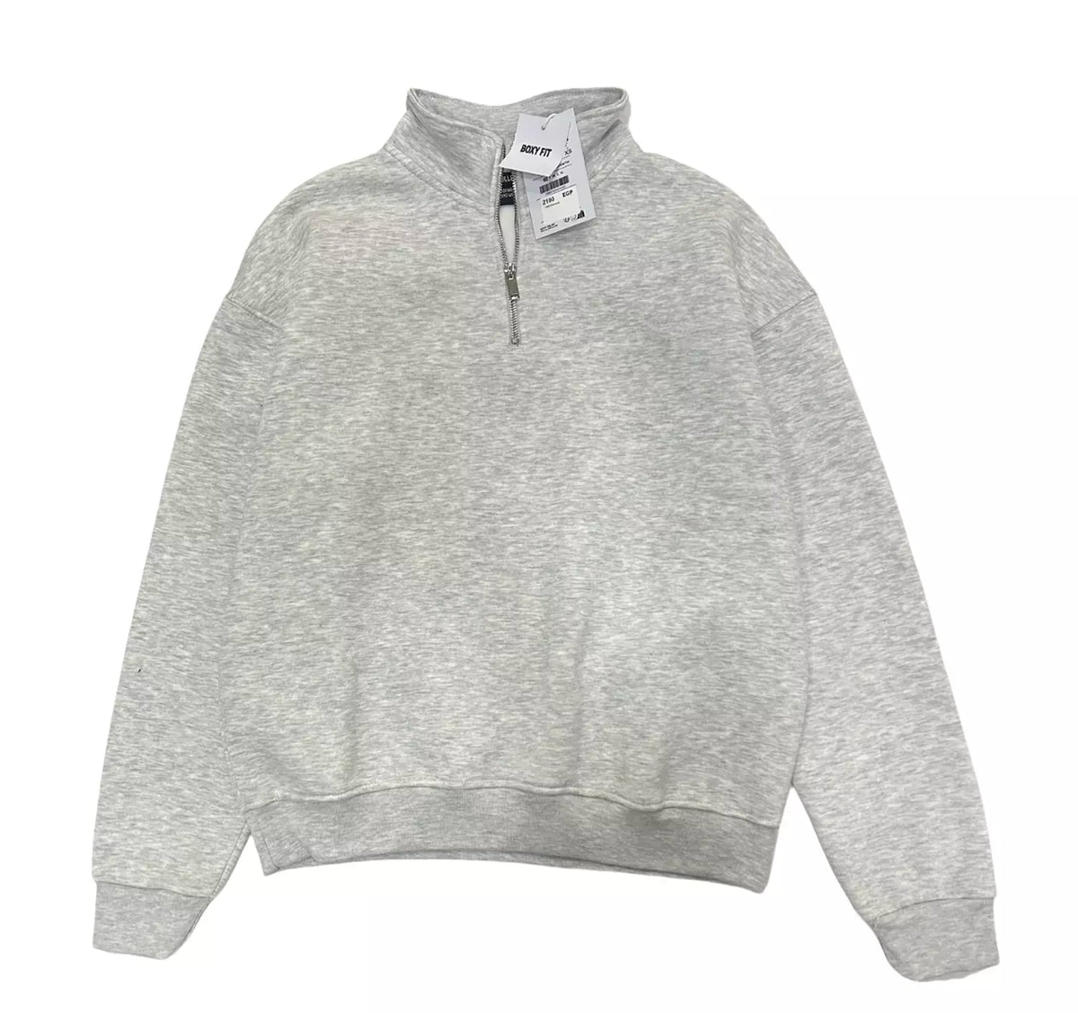 Pull&bear Basic Quarter Zip Sweatshirt