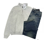 Pull&bear Basic Quarter Zip Sweatshirt