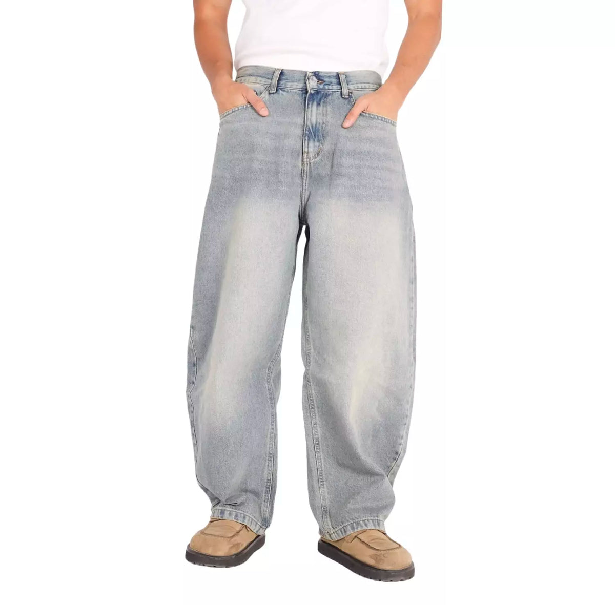 Light Wash Blue Baggy Jeans