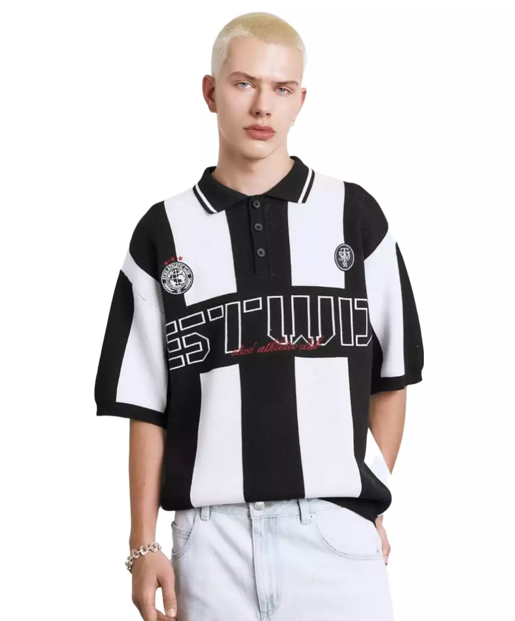 PULL&BEAR STRIPED - POLO SHIRT