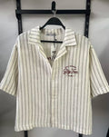Stay True Embroidered Stripe Shirt