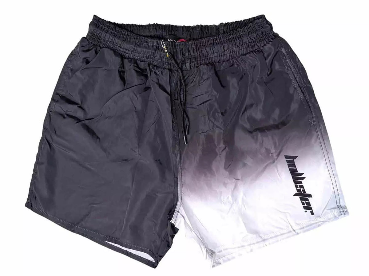 Hollister Black & White Ombre Swim Shorts