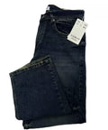 Faded Dark Blue Wide Leg Jeans