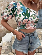 Shein One Shoulder Blouse