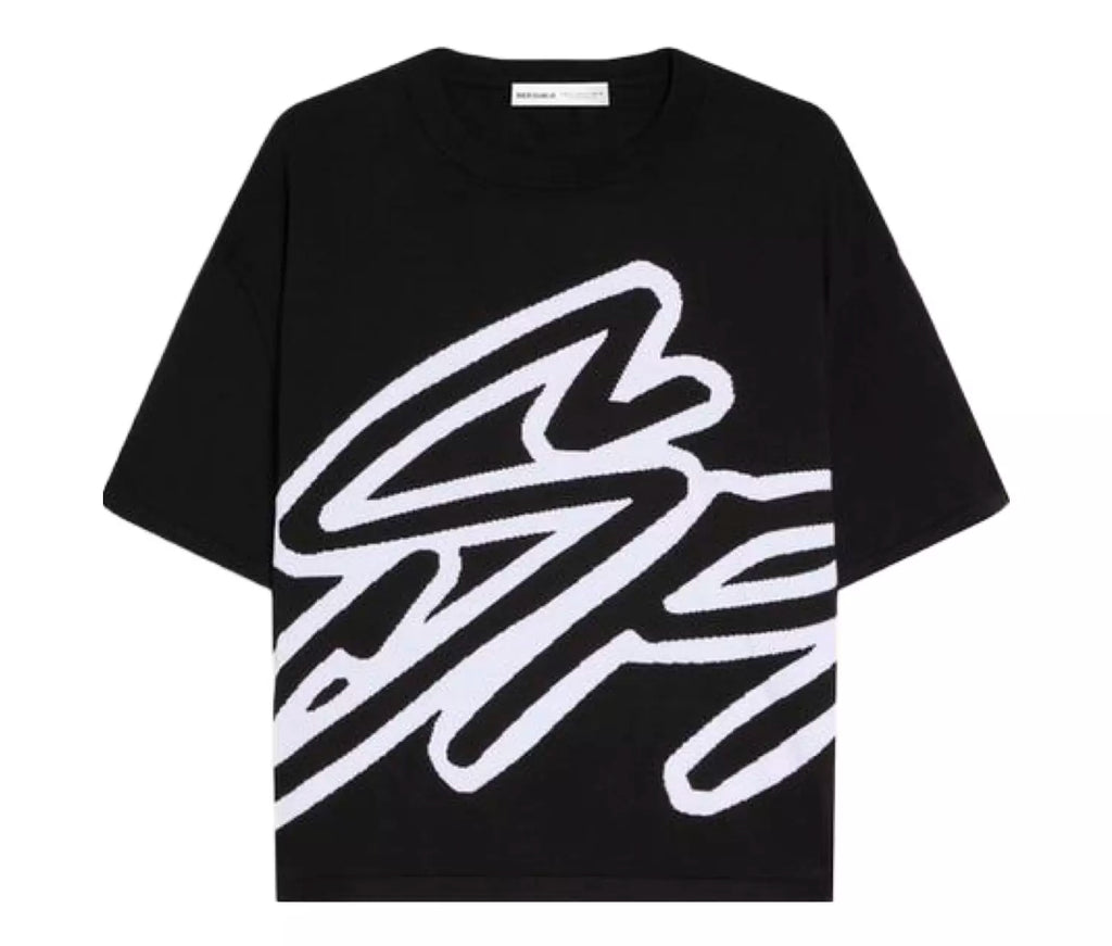 BERSHKA SHORT SLEEVE PRINT T-SHIRT