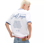 Pull&Bear Studio Design Oversized Ringer T-Shirt