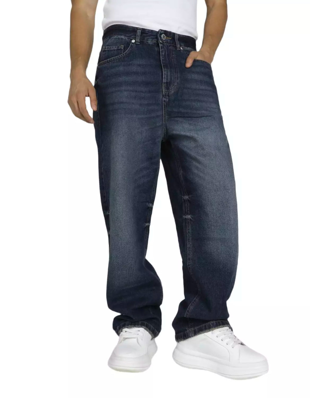 Classic Dark Wash Relaxed Jeans