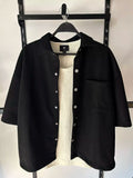 Boxy Snap-Button Overshirt