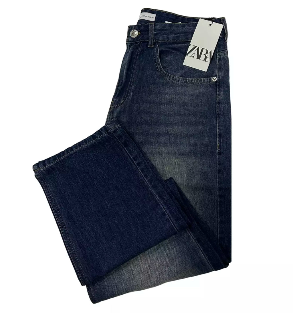 Zara Mid Dark Blue Denim Jeans