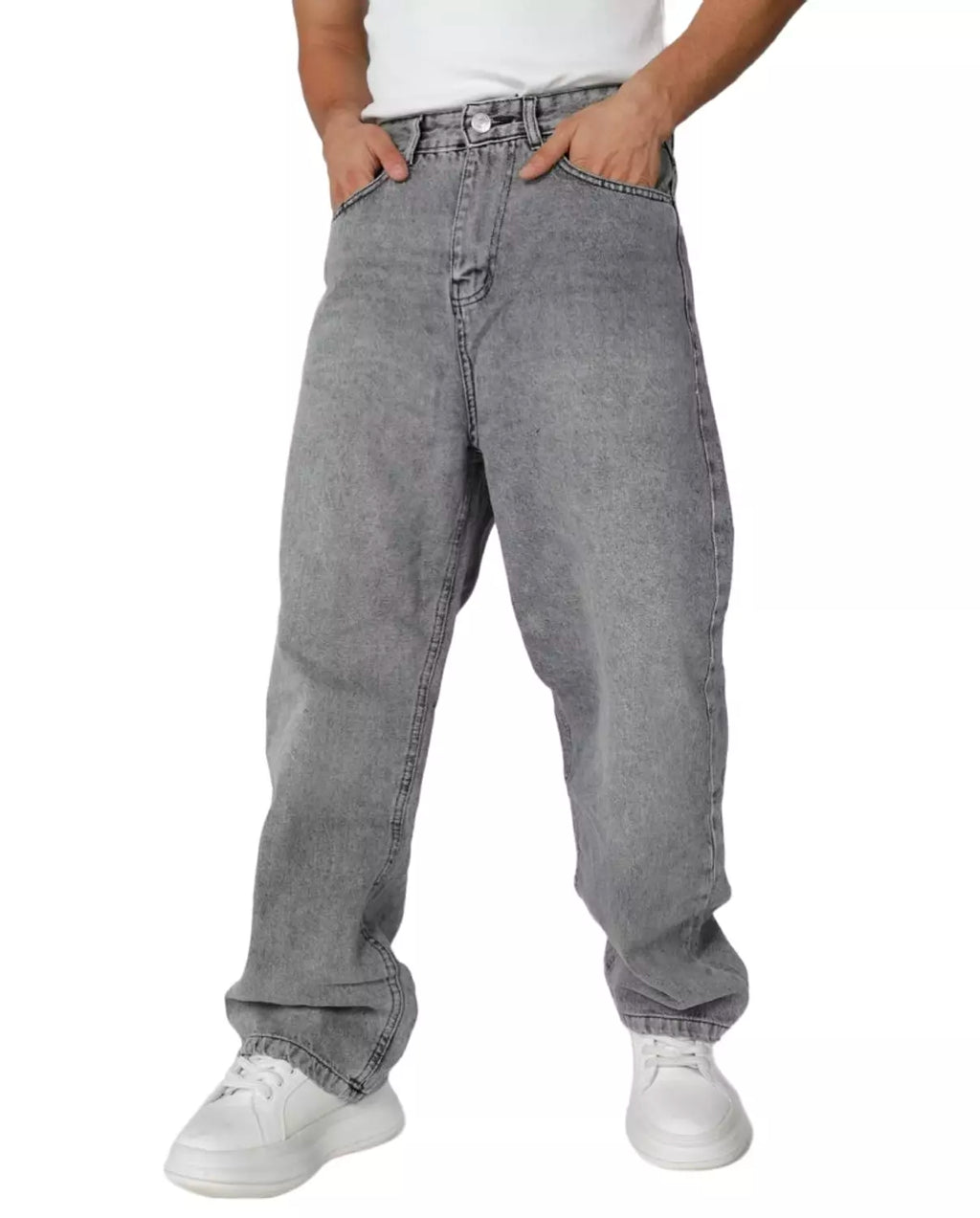 Relaxed Fit Washed Jeans