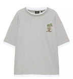 Pull&Bear Tropical Embroidered Oversized T-Shirt