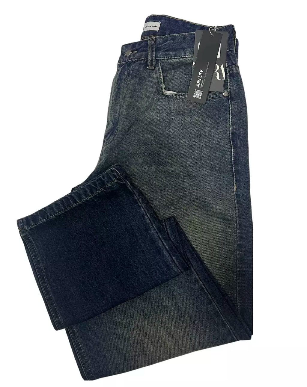 Zara Vintage Wash Straight Jeans