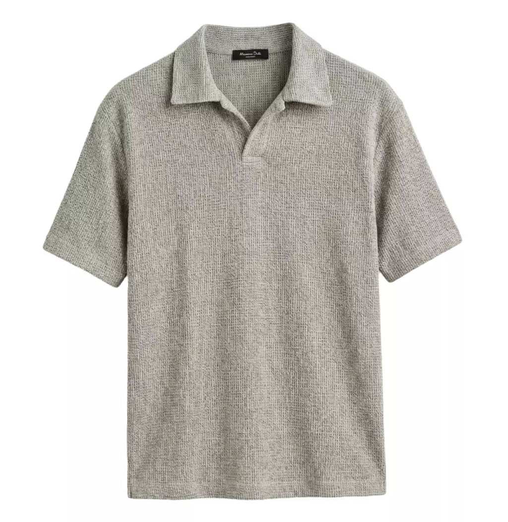 Massimo Dutti Textured Polo Tee