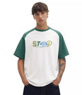 PULL&BEAR - HVID RAGLAN -T-SHIRT