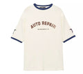 Auto Repair Textured Knit T-Shirt
