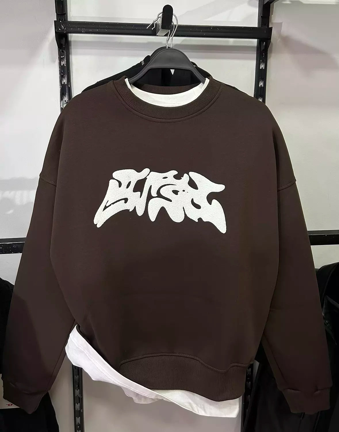 Dark Brown Crewneck Sweatshirt