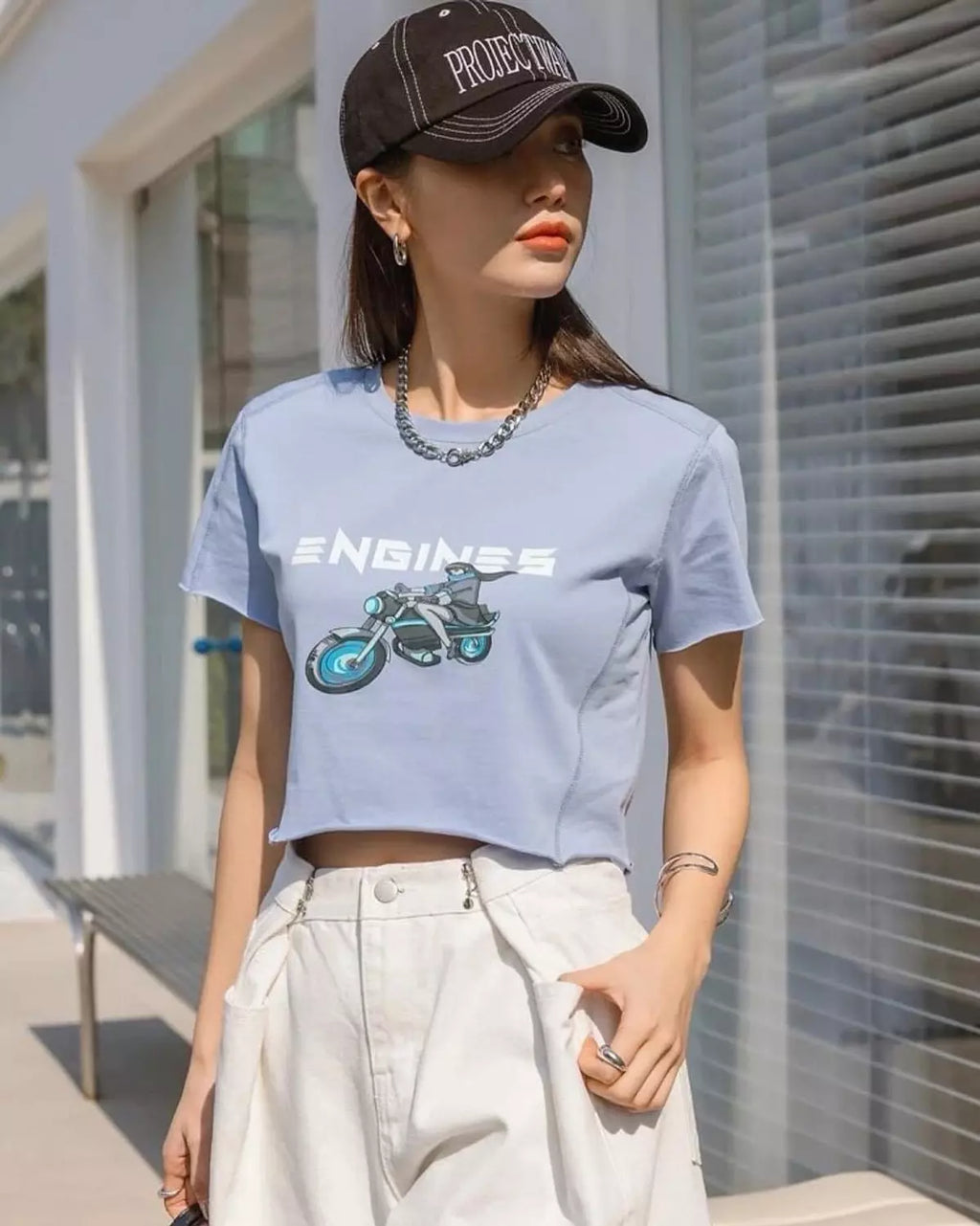Shein Crop Tee