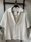 Zara Linen Half Sleeve Shirt