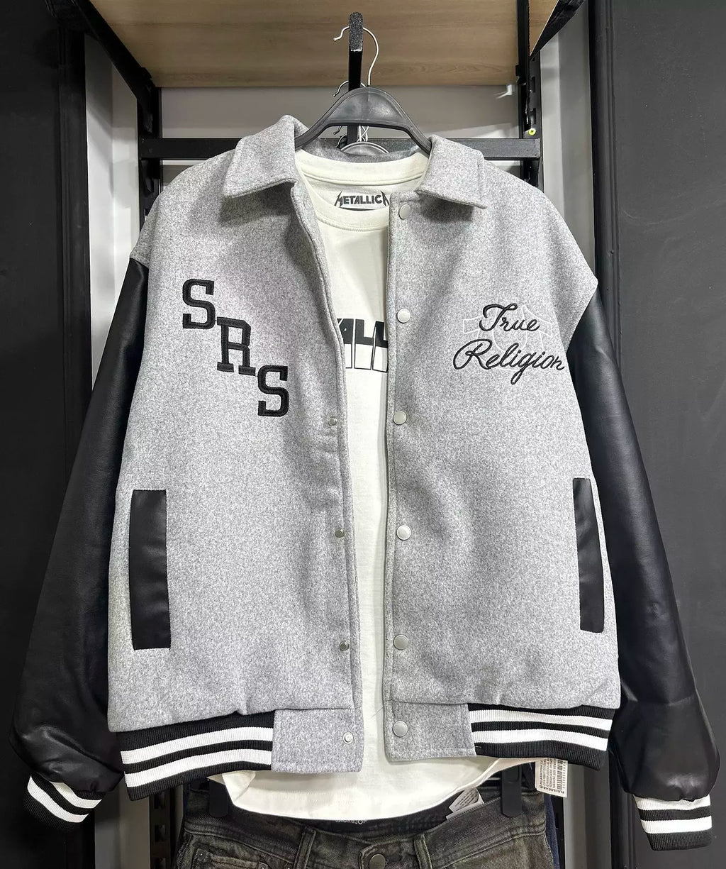 True Religion Varsity Bomber Jacket