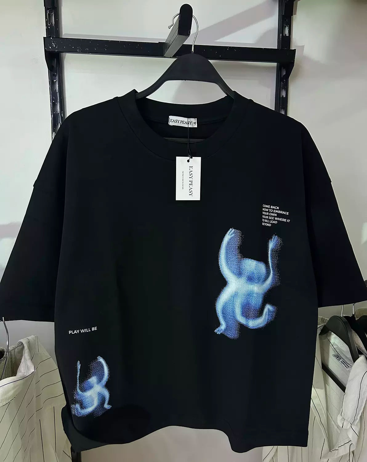 Blue Motion Boxy Fit T-Shirt