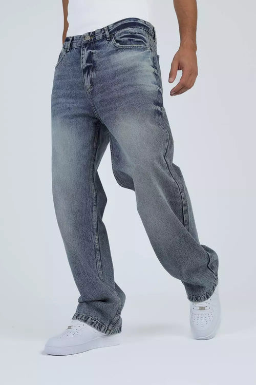 Stonewash Blue Relaxed Jeans