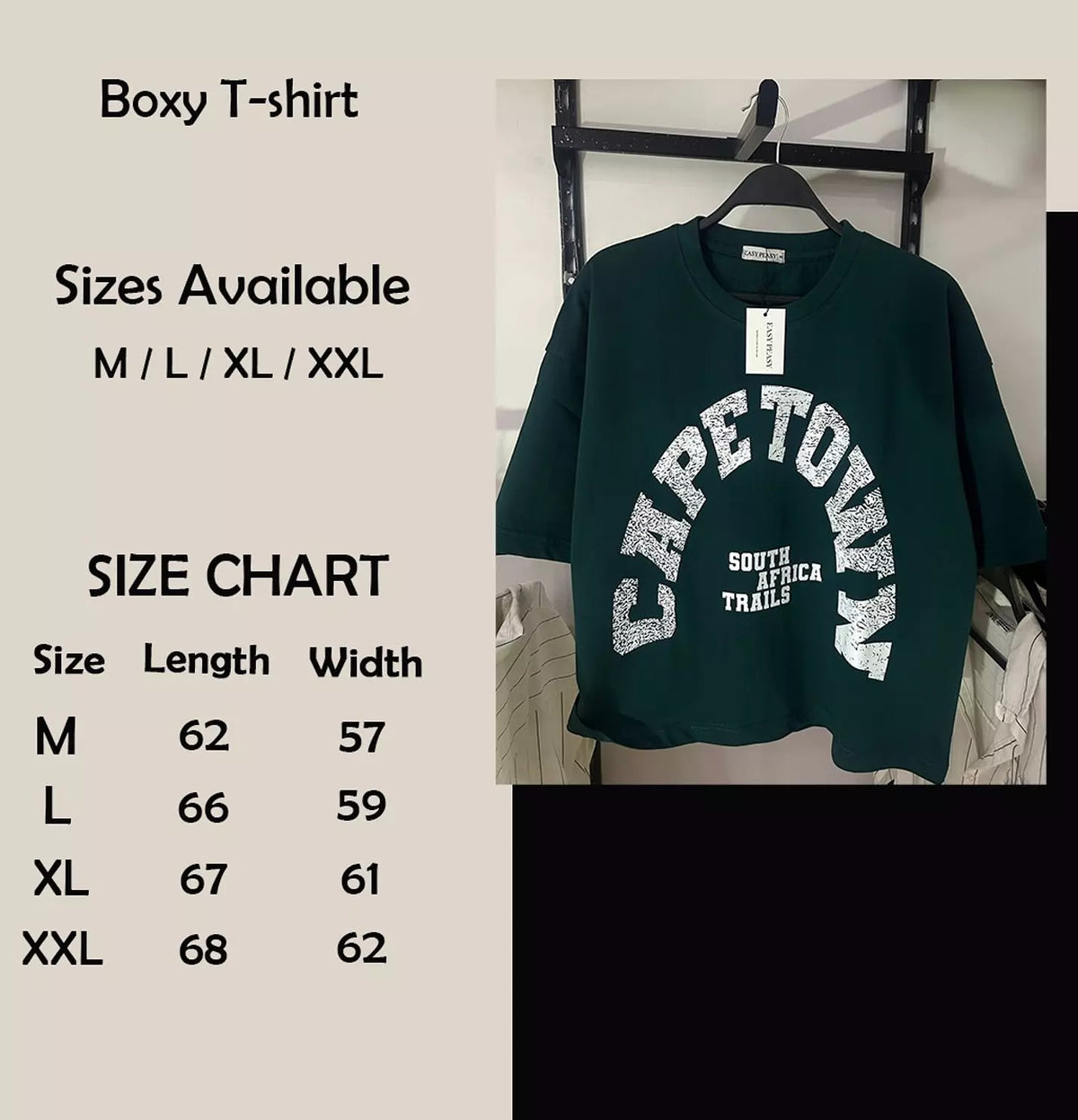 Cape Town Boxy Fit T-shirt