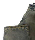 Vintage Wash Wide-Leg Jeans