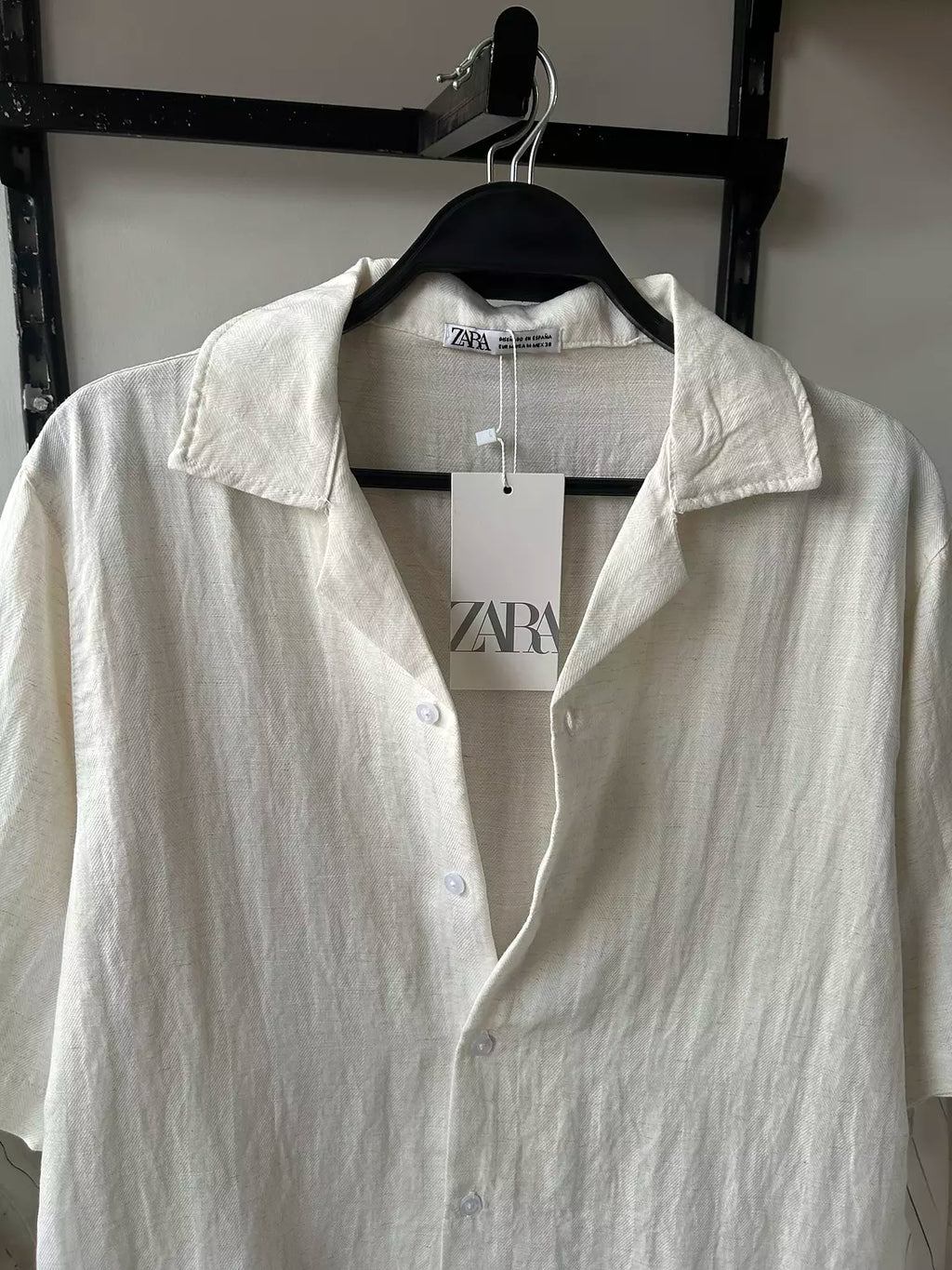 Zara Linen Half Sleeve Shirt