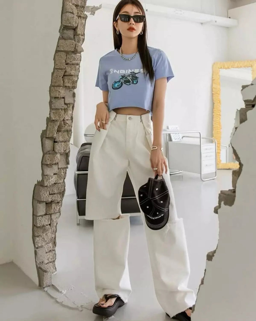 Shein Crop Tee