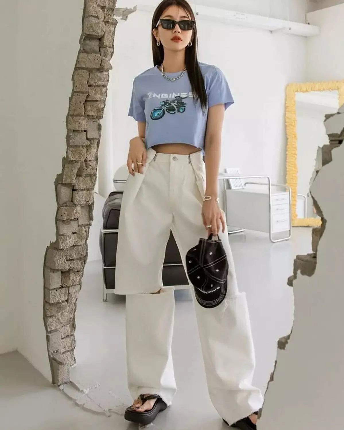 Shein Crop Tee