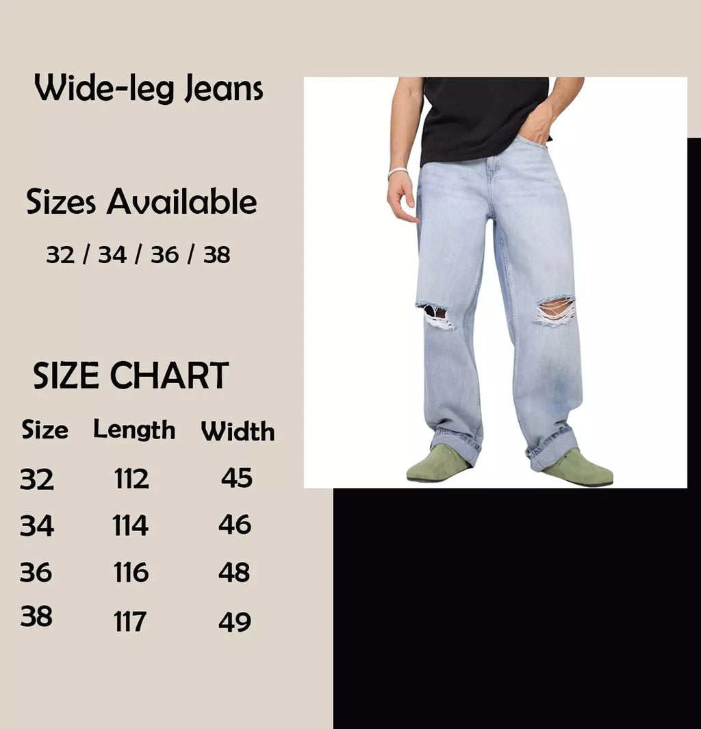 Cutting Wide Leg Jeans