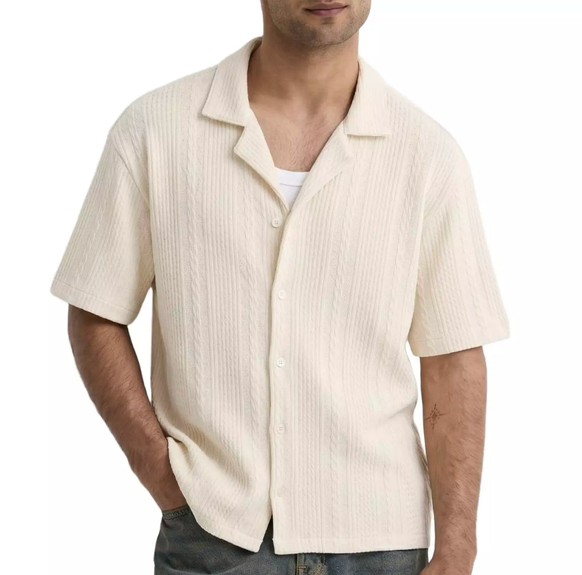 Zara Knit Half Sleaves Shirt