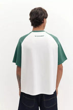 PULL&BEAR - HVID RAGLAN -T-SHIRT