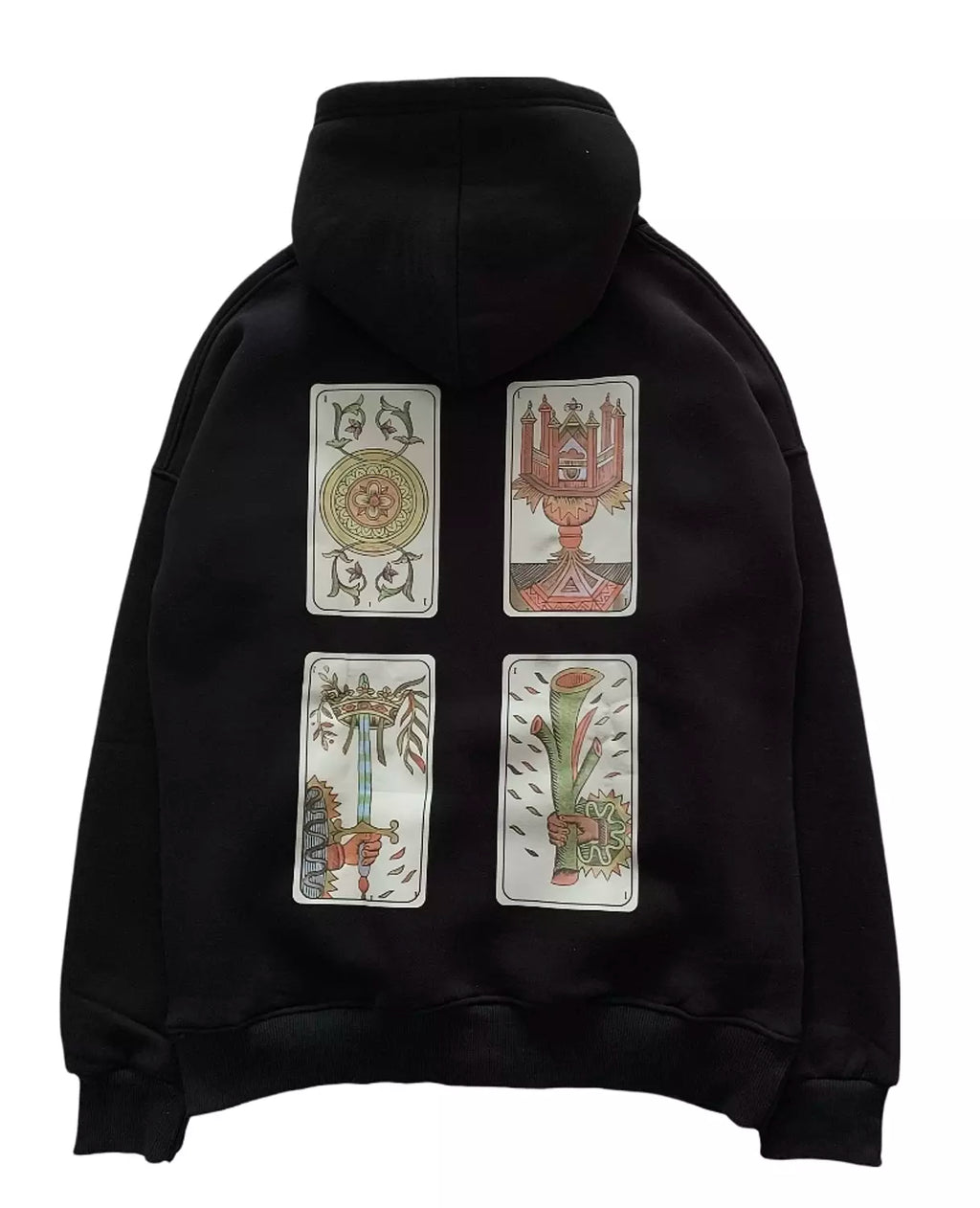 Print hoodie With Slogan