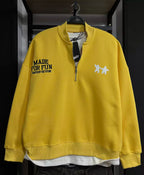Pull&Bear Half-Zip Graphic Sweatshirt