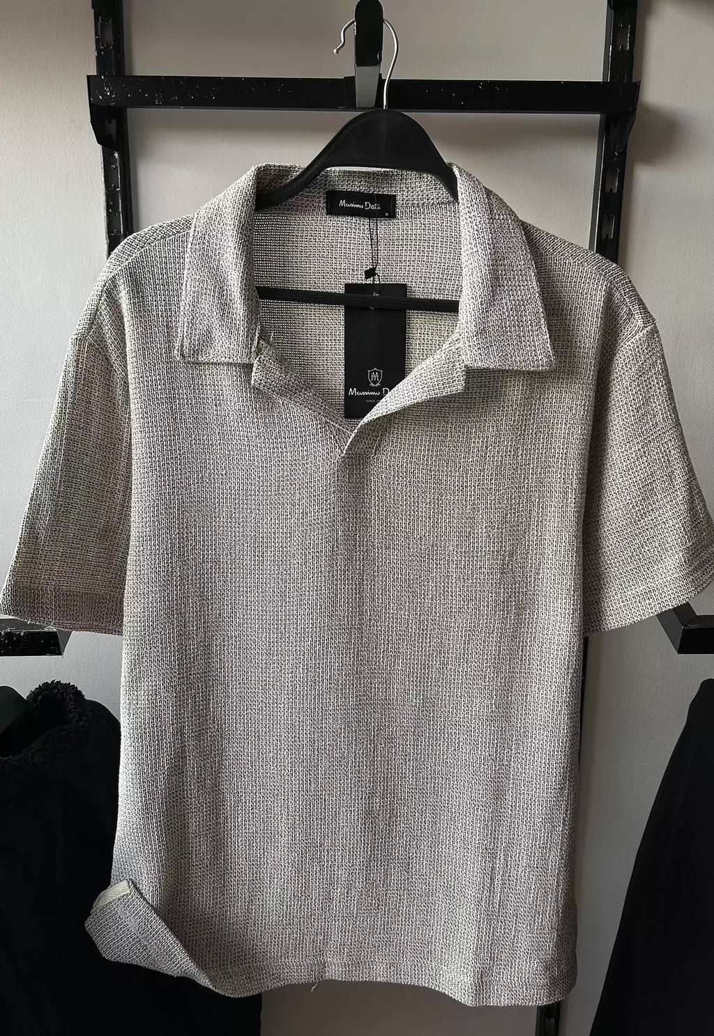 Massimo Dutti Textured Polo Tee