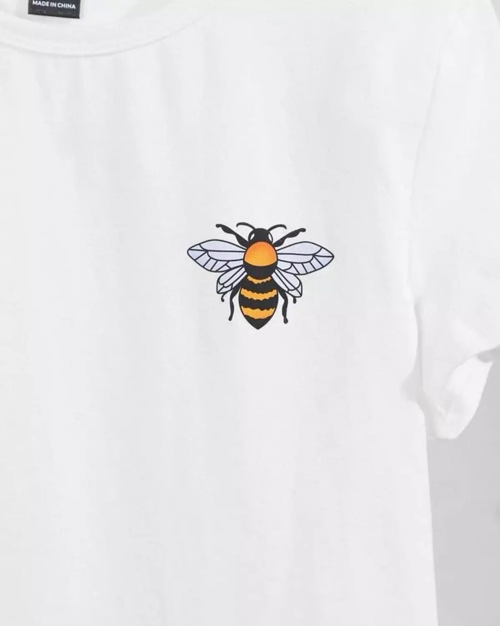 Shein Bee Crop Tee