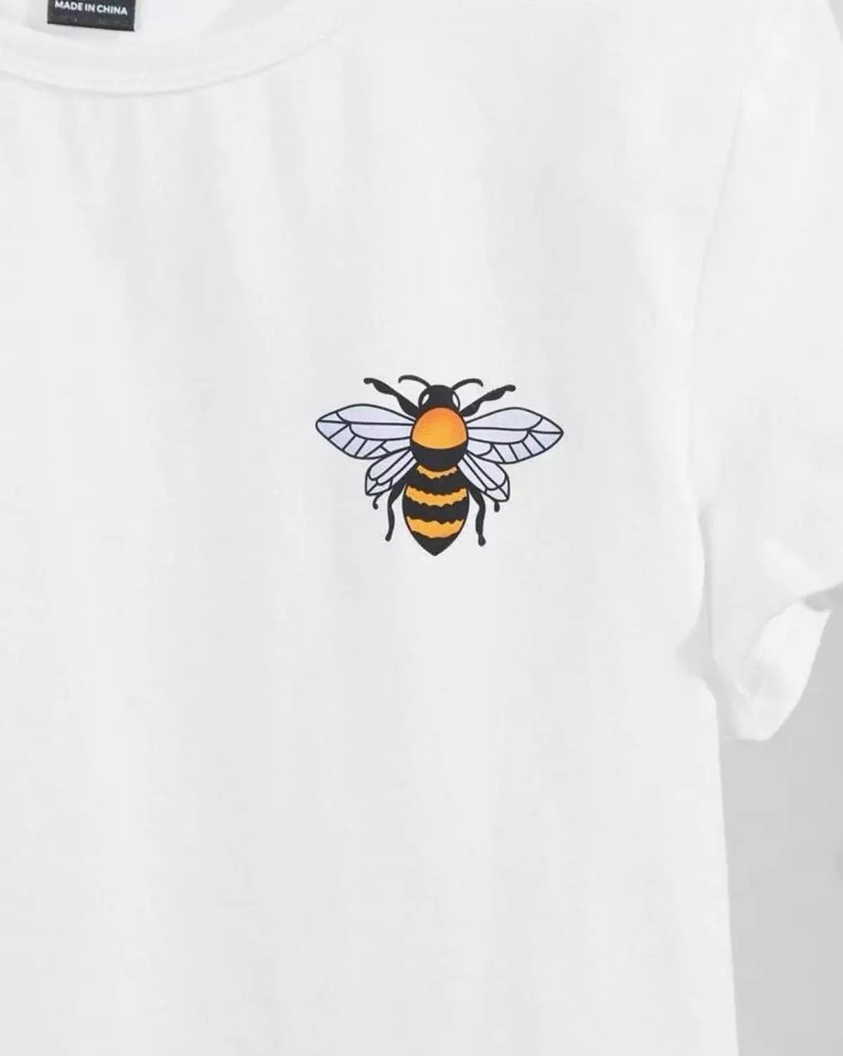 Shein Bee Crop Tee